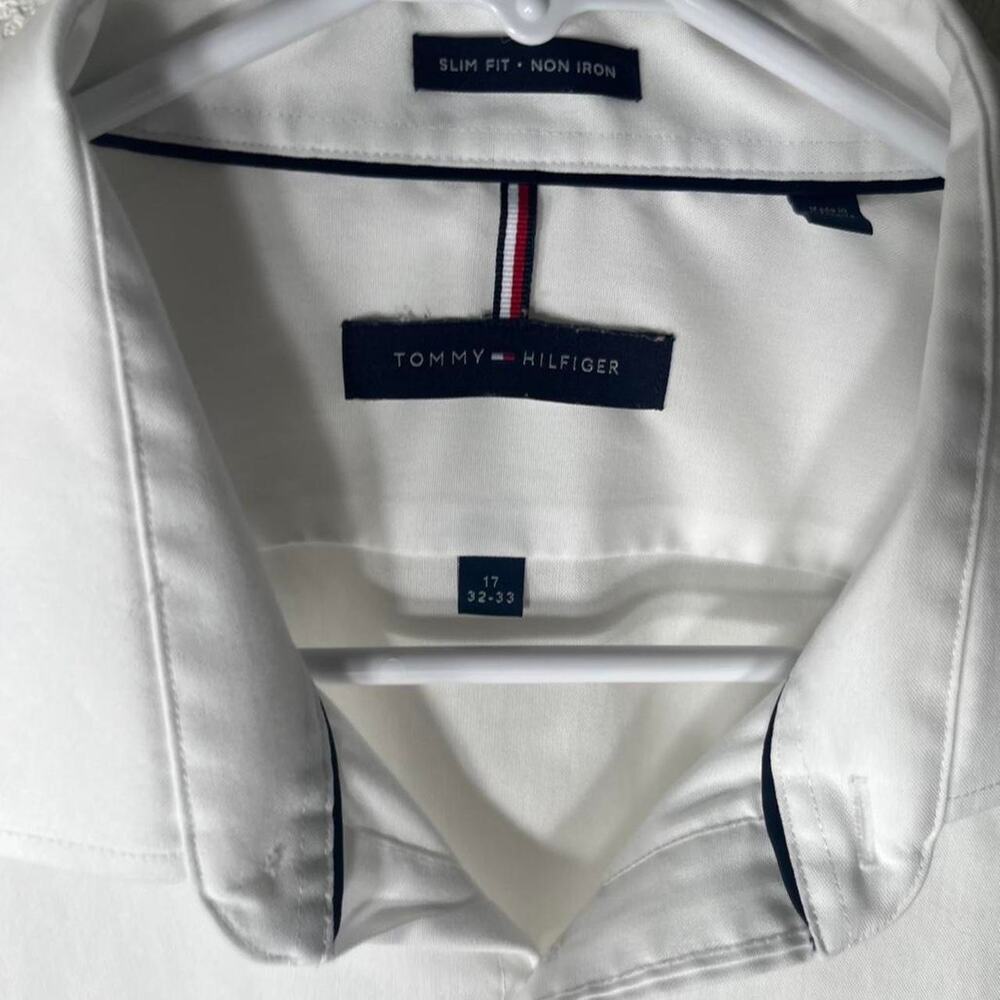 Tommy hilfiger white slim fit